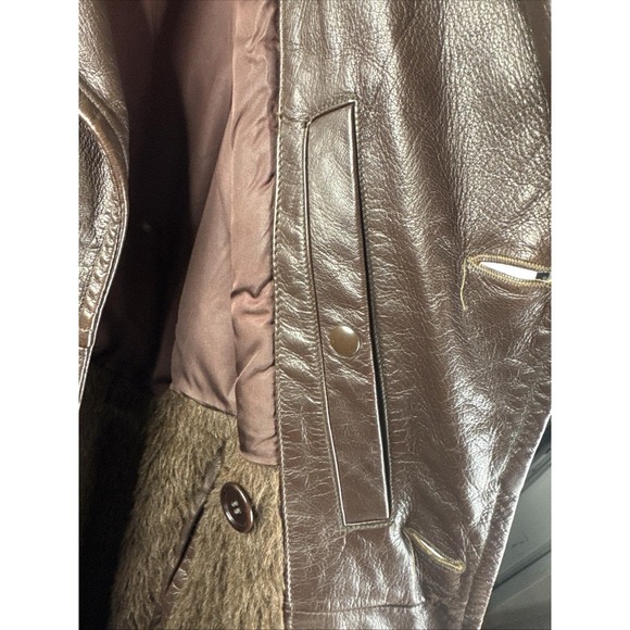 Vintage U.S. Navy M-69F Leather Flight Coat Gordon & Ferguson Shearling 40 - Picture 4 of 9